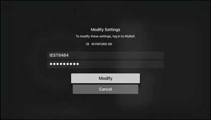 Enter your password and click Modify.