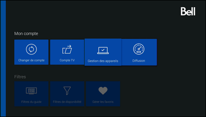 Sélectionnez Gestion des appareils.