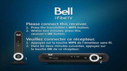 Retournez à votre récepteur et appuyez la touche OK (vous aurez 2 minutes maximum pour compléter cette étape après avoir appuyez sur WPS)